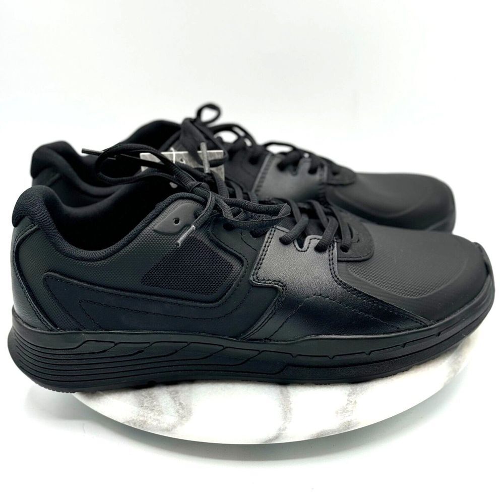 Shoes For Crews Liberty Men's 10 Black Easy Clean Slip-Resistant For Work NEW